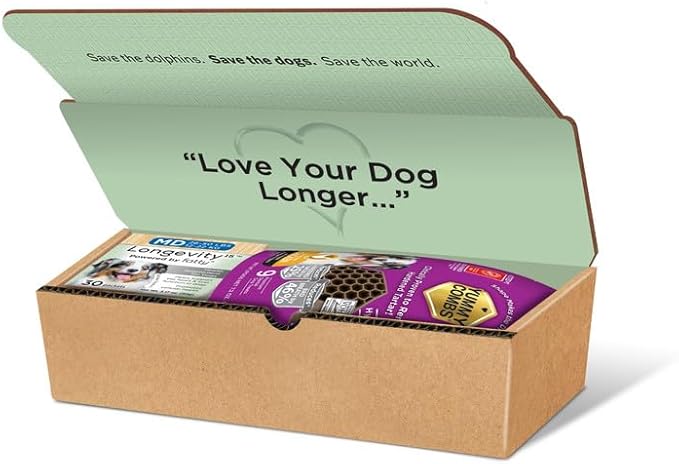 Longevity15 C15:0 Dog Health Supplement (30-Day Supply) & Yummy Combs Dog Dental Treats (8oz Bag) for Medium Dogs – C15:0 Fatty Acid for Daily Wellness, Food Topper – VOHC Approved Oral Care Treat