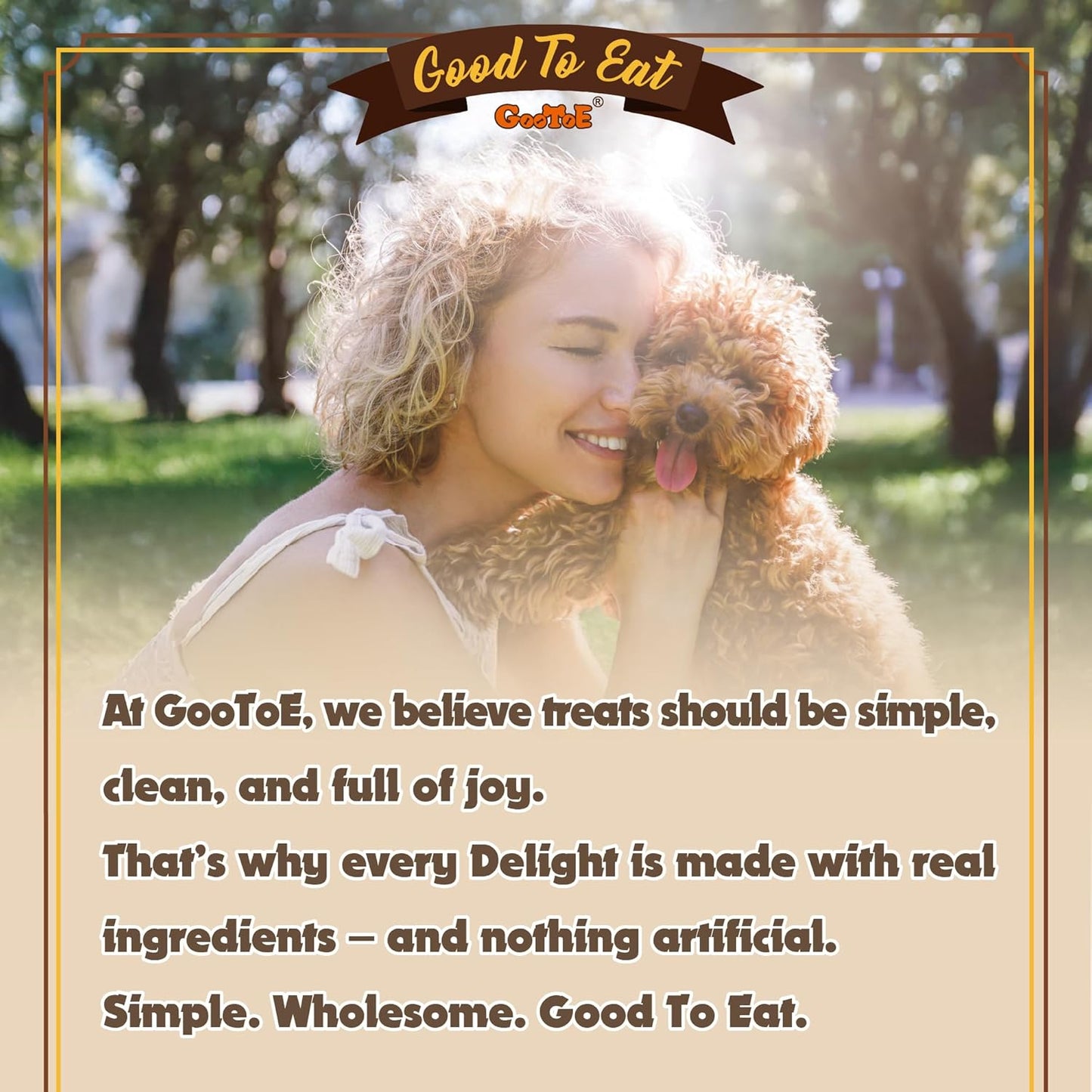 Gootoe Chicken Fillet Jerky Dog Treats 1 lb, All Natural, Grain-Free, High-Protein, Low Fat, Healthy & Easily Digestible