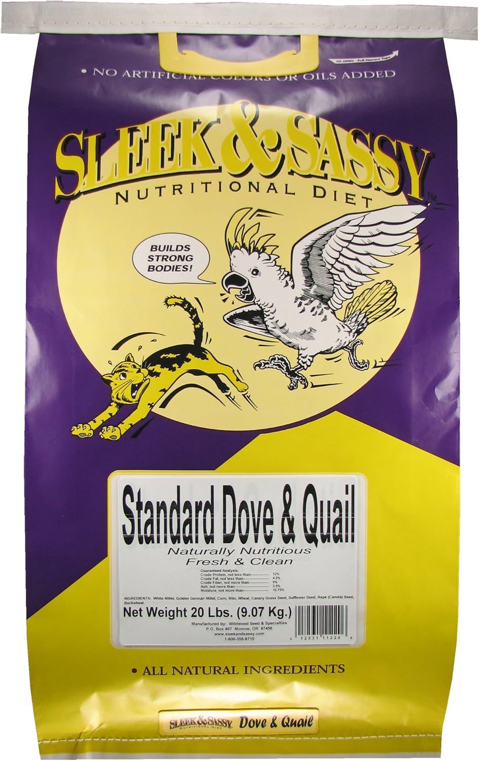 SLEEK & SASSY Dove & Quail Bird Food (20 lbs.)