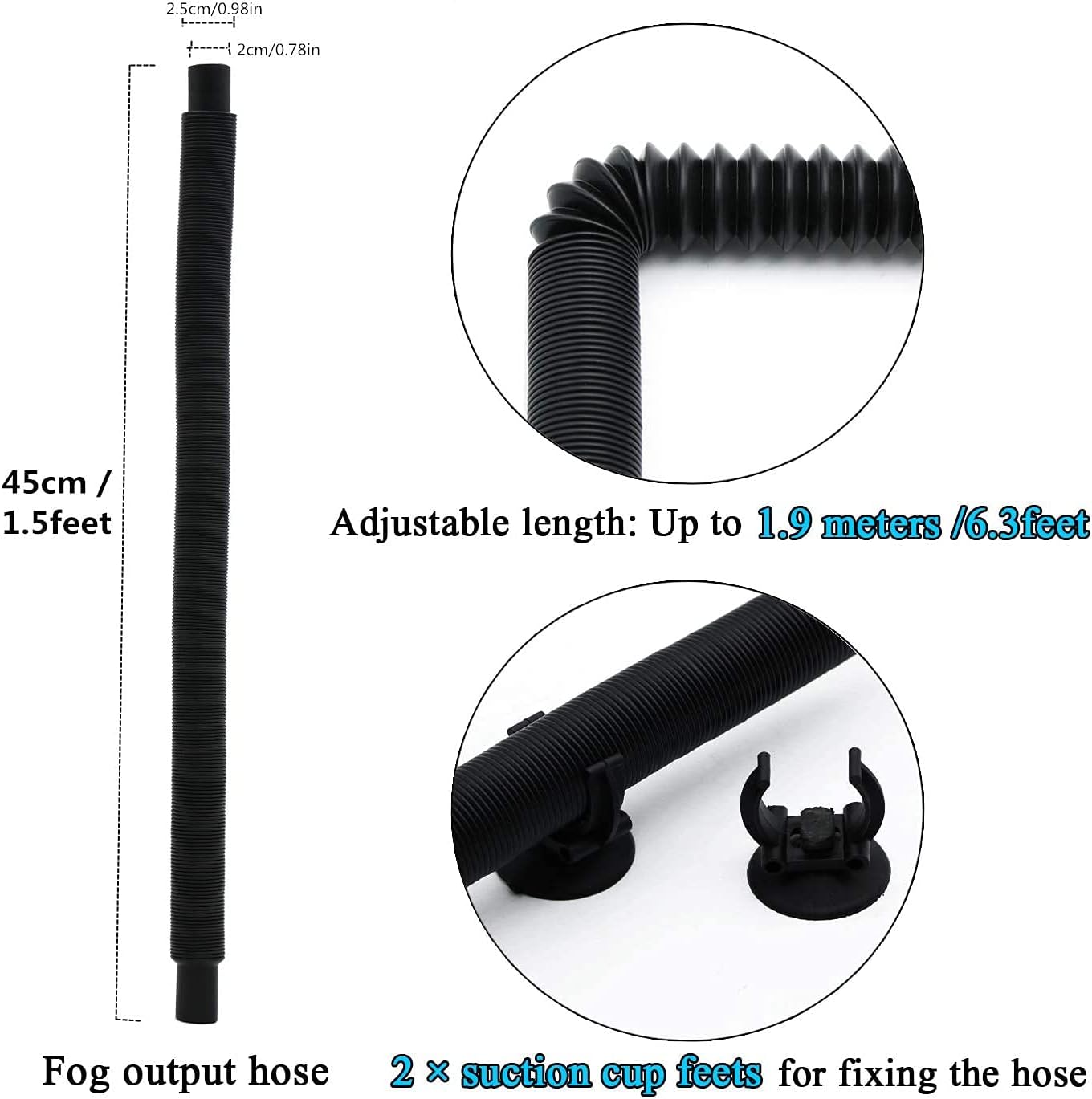 Coospider 4.2L Top Fill Reptile Fogger Mister, Reptile Humidifier for Reptiles Tank, Terrariums Humidifier with Extended Tube, Automatic Reptile Misting System for Reptiles Amphibians Herps Vivarium