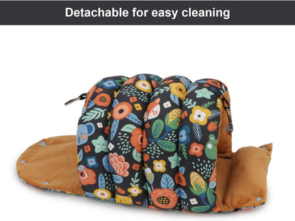 Wontee Bird Nest House Winter Warm Snuggle Hut Bird Bed Hanging Hammock for Parrots Budgies Parakeets Caique Senegal Cockatiels Conures (Medium, Black)