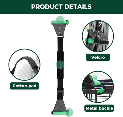 FXW Effort-Saving & Easy-Carry Shoulder Straps, Fit 8-Panel of All Heights Dog Playpen, Designed for RV Trips │Patented