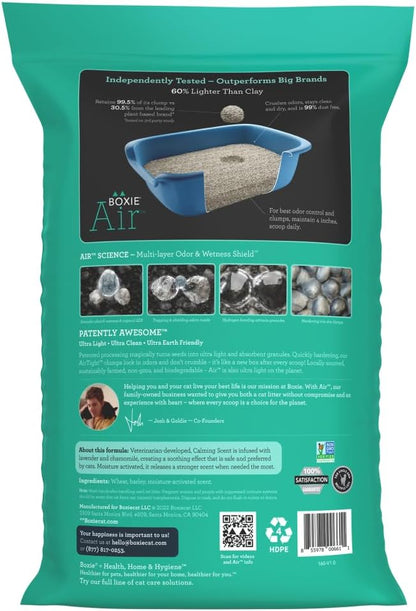 Boxie Gently Scented Cat Litter, Lightweight 30-Day Odor Control, Clumping, 16.5lb