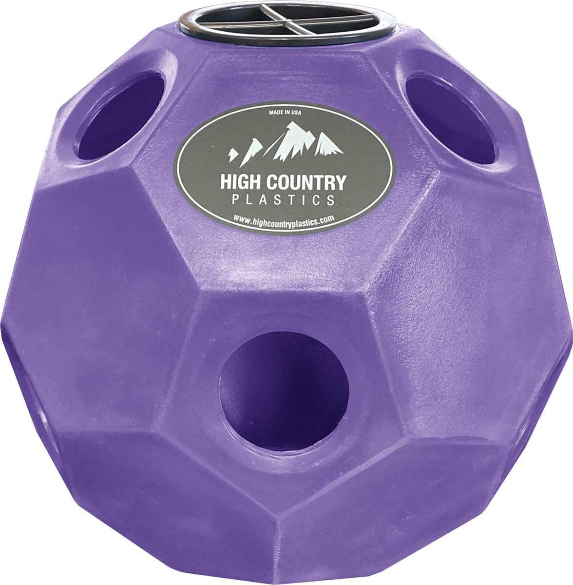 High Country Plastics Hay Play Ball Purple