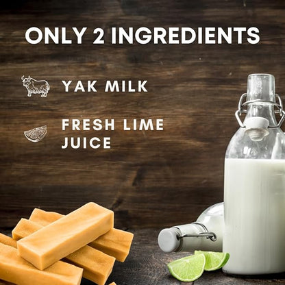 Back 40 Dogs Yak Cheese Himayalan Dog Chews – Long-Lasting Natural Chews for Aggressive Chewers – 2-Ingredient, High Protein, Odorless, Dental Health Treats for Dogs (Large, 8 Pack)