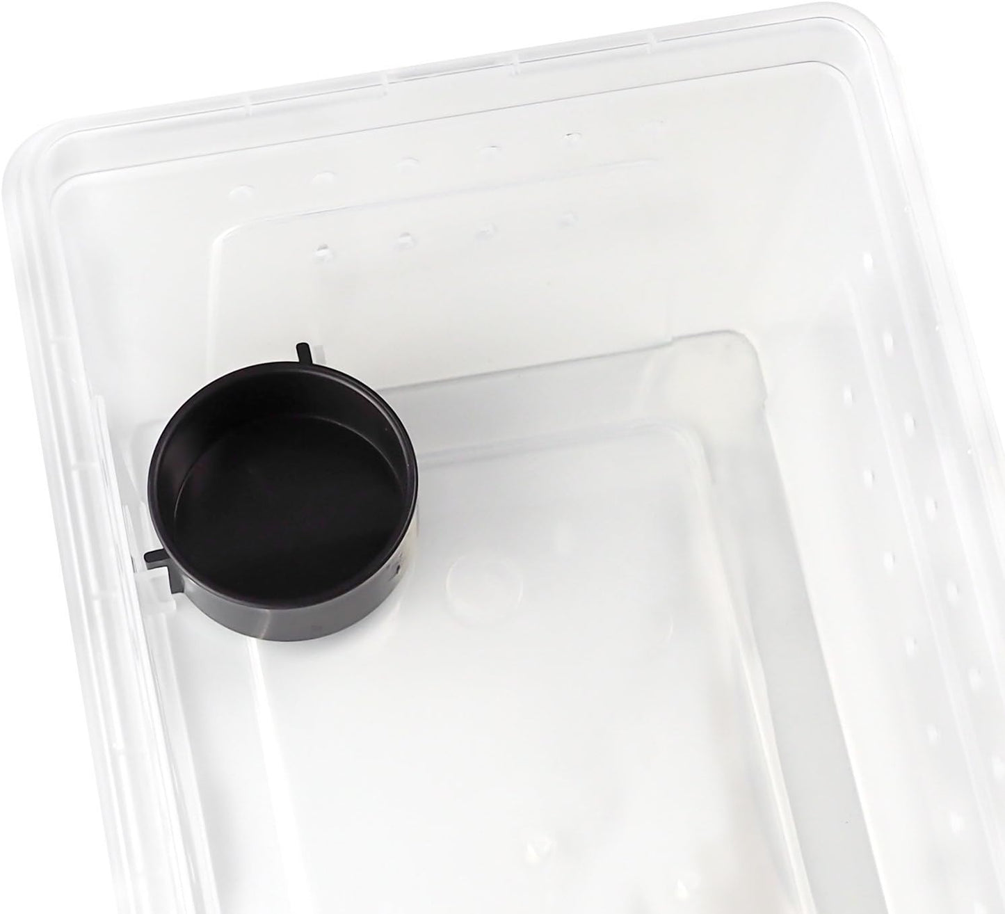 OMEM Portable Reptile Terrarium Habitat for Mini Pet Houses Breathable Holes Stackable Container (2PCS-M)