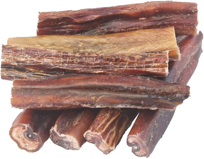 Boulder Dog Food Company Bison Chews, 4 Inches (7 oz) - Bully Sticks Made in USA, No Hide Chews, Grain Free Treats, Healthy Treats, Odor Free, Pizzle Sticks for Dogs