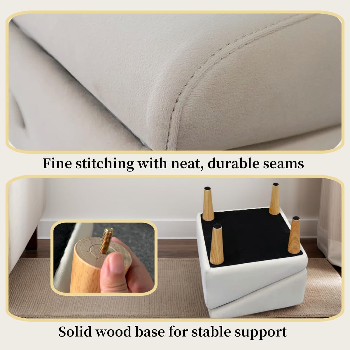 Split Ottoman Dog Ramp, Folding Pet Ramps Stairs for Couch, Pet Ramps Stairs for Small and Large Dogs, Holds up to 220 lbs (Blue - 2 Pads & 2 Covers, One Size)