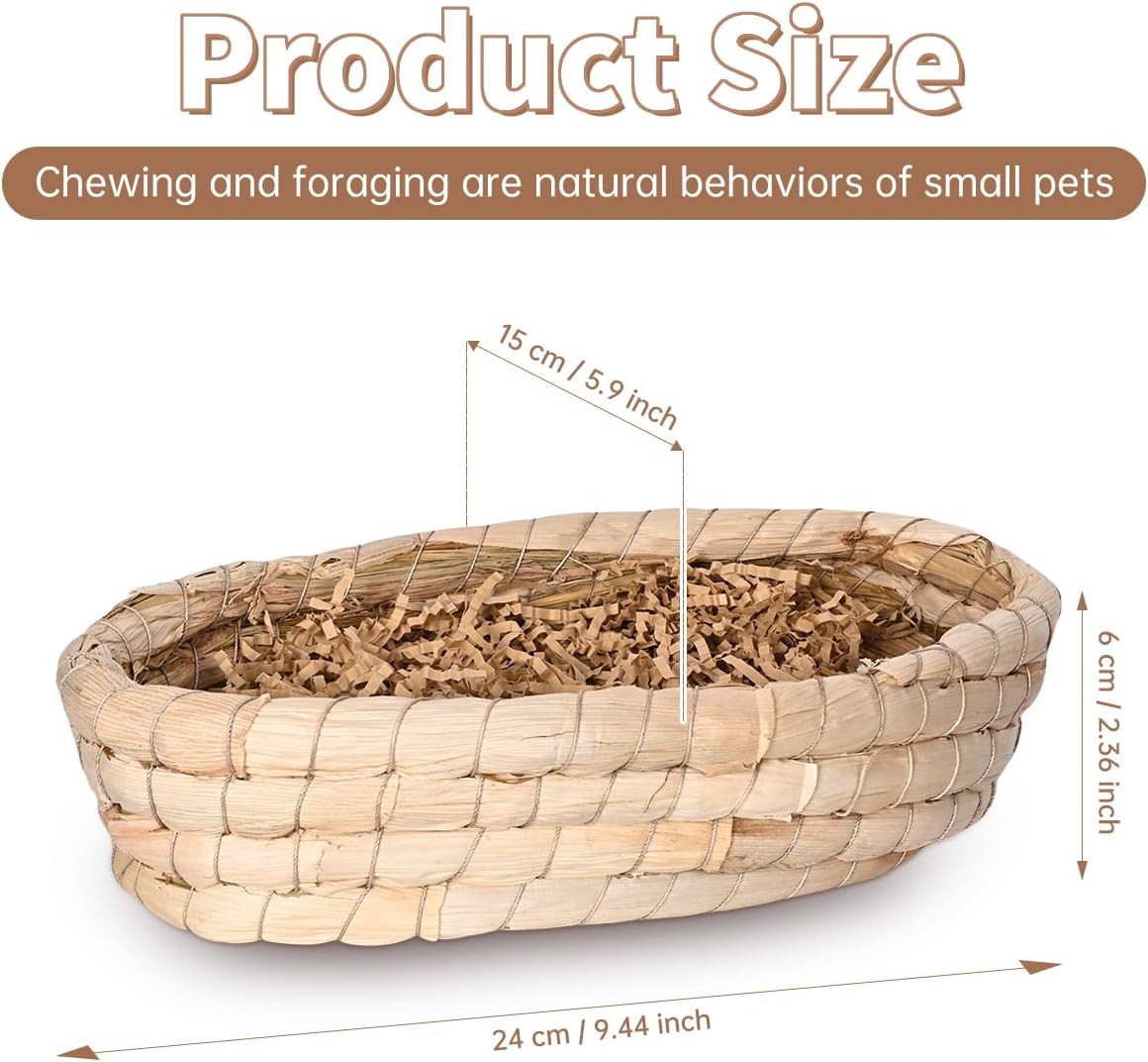 31PCS Rabbit Chew Treat Toys for Teeth Health, Natural Bunny Enrichment Toys for Boredom & Stress Relief, Keep Busy Toys for Guinea Pig Chinchilla Hamster Rat Gerbil Degu Indoor Outdoor