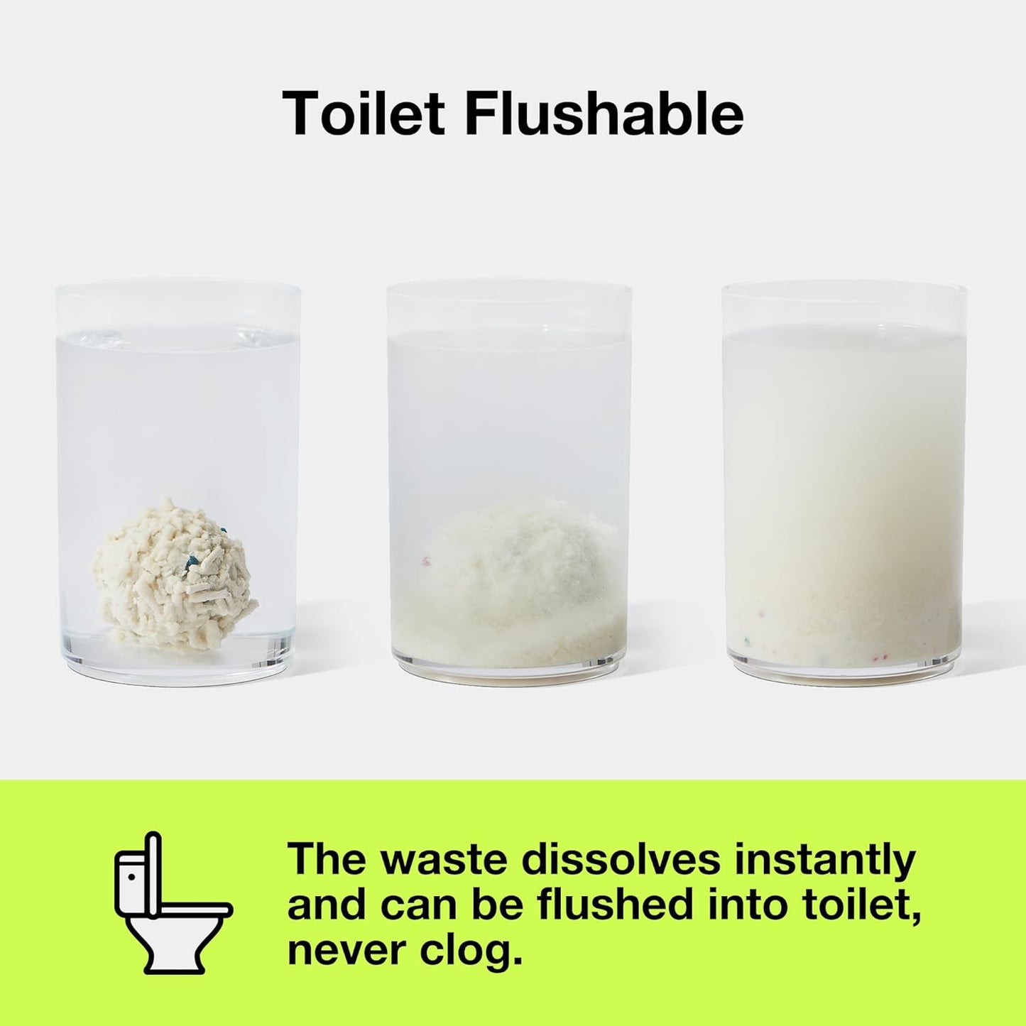 VETRESKA Tofu Cat Litter, Natural Kitty Litter Strong Clumping Flushable Pellets, Ultra Water Absorbent Deodorant Tofu Litter, Dust-Free Low Tracking Cat Litter, Cactus(5.5lb×2bags)