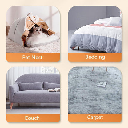 Pet Hair Remover for Furniture, Reusable Multifunctional Cat and Dog Hair Removal Tool, 17-Inch, Extra Long Handle, Gentle on Couch, Carpet, Clothes, Bedding, Tile, Car Seats