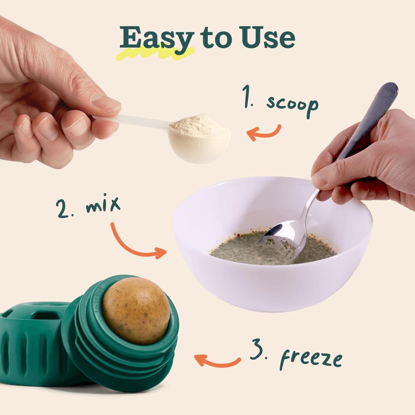 WOOF Dog Pupsicle Mix - Easy-to-Make DIY Pupsicle Refills - Tasty, Healthy Pupsicle Mix - Wholesome Ingredients - Long-Lasting Treats for Dogs - Balanced Belly Mix