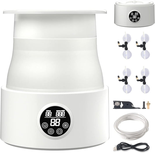 5L Foldable Automatic Reptile Mister with Timer, Fogger System with 360Adjustable Nozzles, Humidifier for Lizard, Snake, Amphibian, Frog, Plants, Terrarium