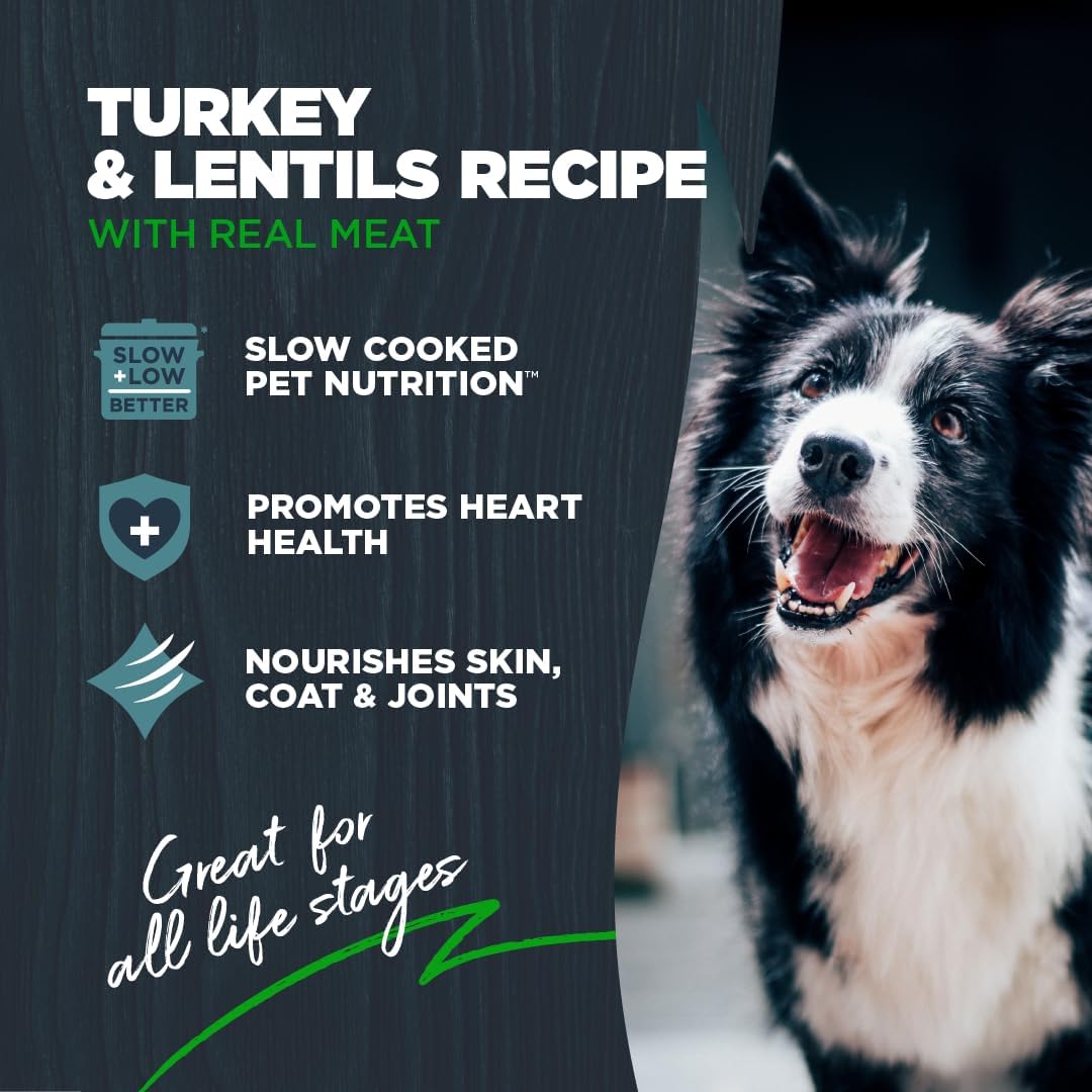 Blackwood Grain Free Small Breed Dry Dog Food, Turkey & Lentils Recipe, 10 Pound Bag for All Life Stages, Slow Cooked with Taurine and Fish Oil to Promote Heart Health