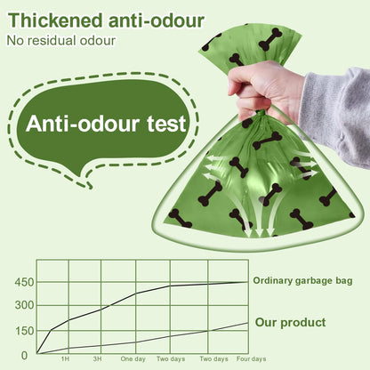 Green Dog Poo Bags Lavender scent - 270 Large Biodegradable Poop Bags, Extra Thicken Strong Corn Starch Blended Compostable Leak Proof Poop Waste Bag for Dogs