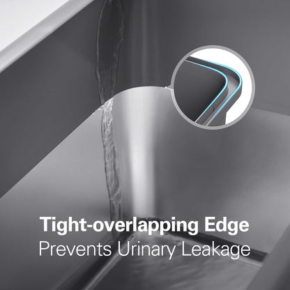 Zarler XXL Stainless Steel Litter Box, Extra Large Cat Litter Boxes 27.8" L x 20" W x 12.9" H, Jumbo Metal Litter Box with Lid for Multiple Cats, High Sided, Non-Sticky, Anti-Urine Leakage (Black)