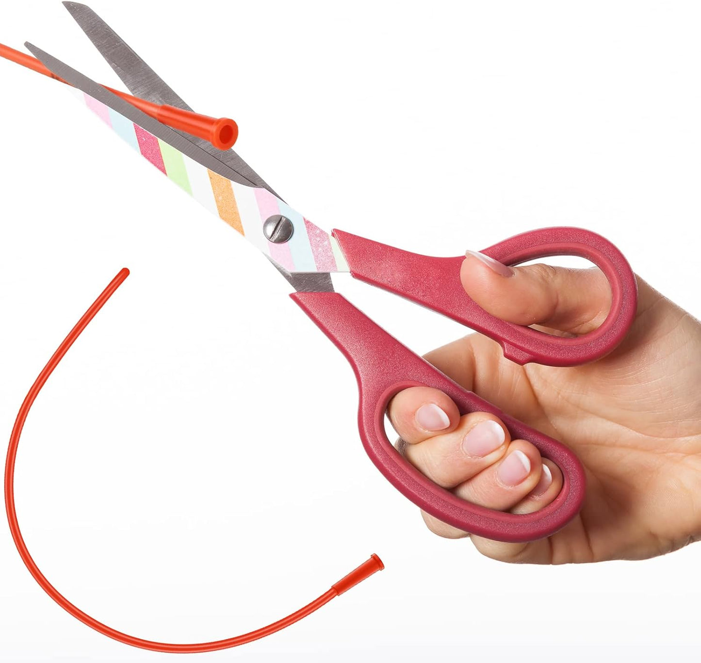 3 Sets Puppy Kitten Feeding Tube Kit Includes 3 Pcs 8 FR Red Rubber Feeding Tubes and 3 Pcs 30 ml Clear Feeding Syringe Kitten Syringe Feeding Supplies Feeding Tube Syringes Tool for Small Animals