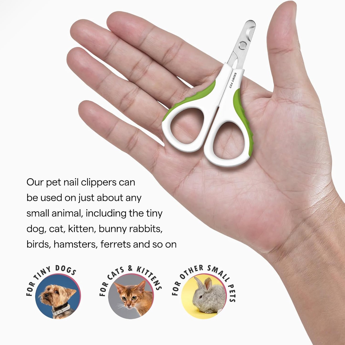 Cat Nail Clipper & Trimmer for Indoor Cats Kitten Puppy Rabbit Small Dog Bird - Professional Pet Grooming Tool for Safe Claw Care - Easy for Home Use for Beginners - Ebook Guide