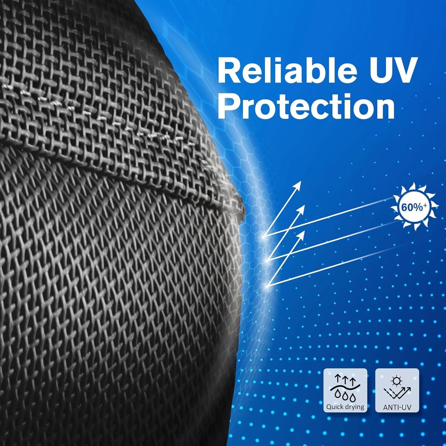 Harrison Howard UV-proof Multi-Function Fabrics Thick Fleece Padding Horse Fly Mask Half Face with Ears Black Arabian Medium