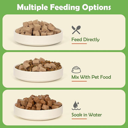 MON2SUN Freeze Dried Chicken Liver Cat and Dog Treats, Single Ingredient Natural and Healthy Dog Snacks, High Protein Training Treats & Food Topper, 6oz