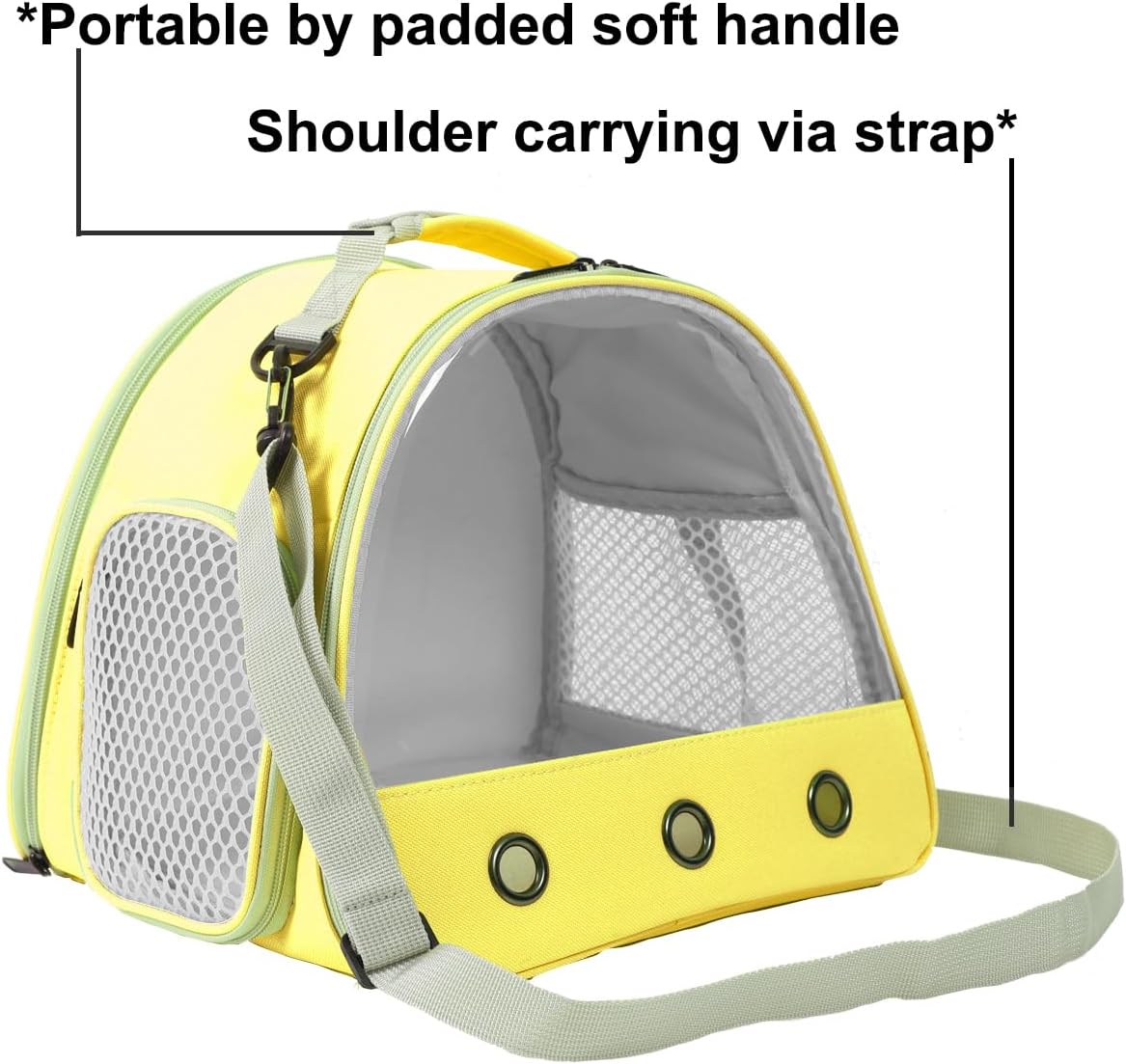 Bunny Travel Carrier with Absorbent Pad Set, Pee Pad with Leak-Proof Quick-Dry Design for Bearded Dragon,Portable Guinea Pig Bag for Sugar Glider,Hedgehog,Rat,Small Pet,Rat,Outdoor Used