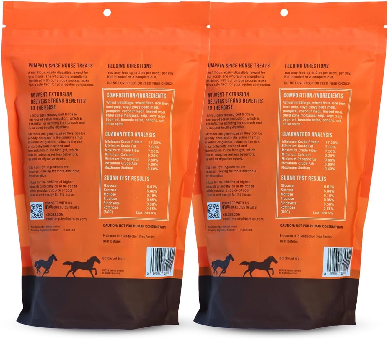 Horses Treats - Low Sugar, Starch, and Carbohydrates | Healthy Treats for Horse Supports Superior Digestion 2 Pounds (1 Pack)