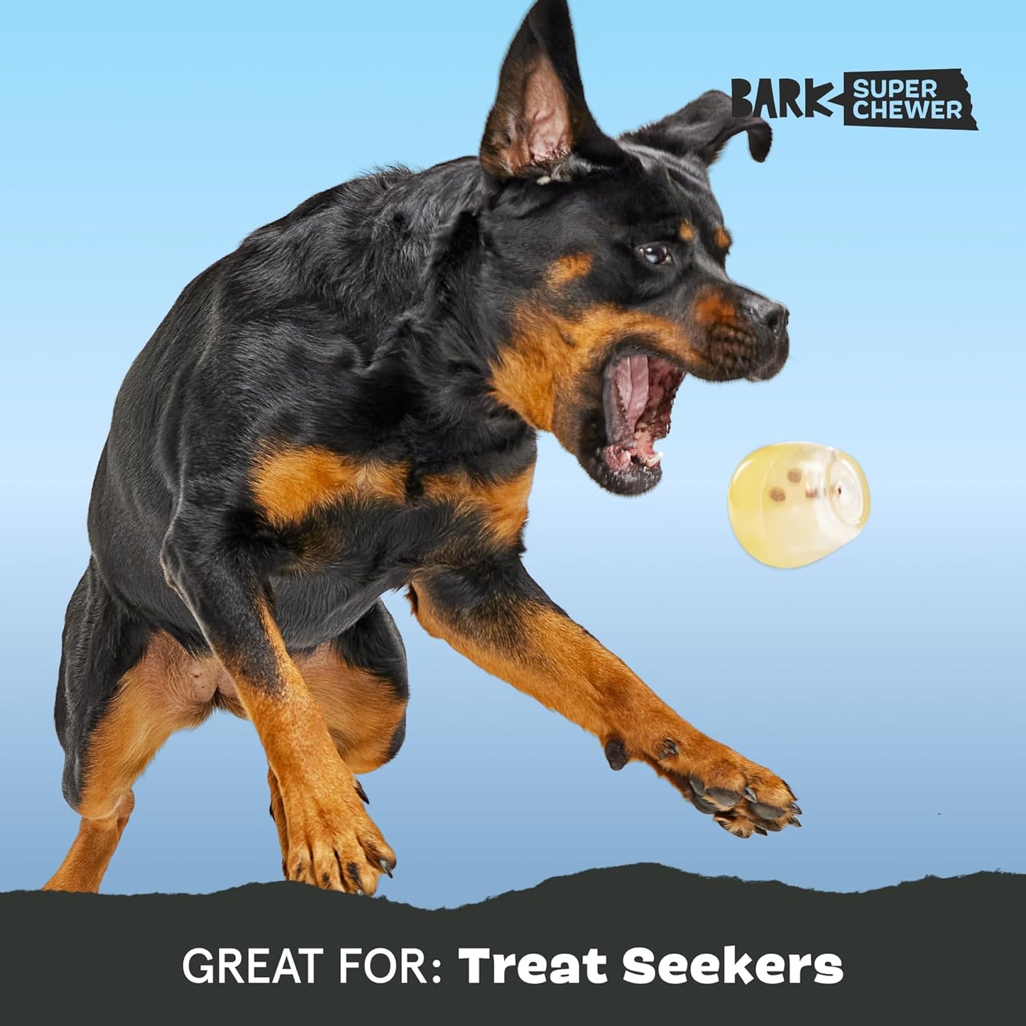 Barkbox Tipsy Rosé Rubber Wine Dog Toy – Treat Dispensing Dog Toys – Puppy and Pet Toys for Medium to Large Dogs