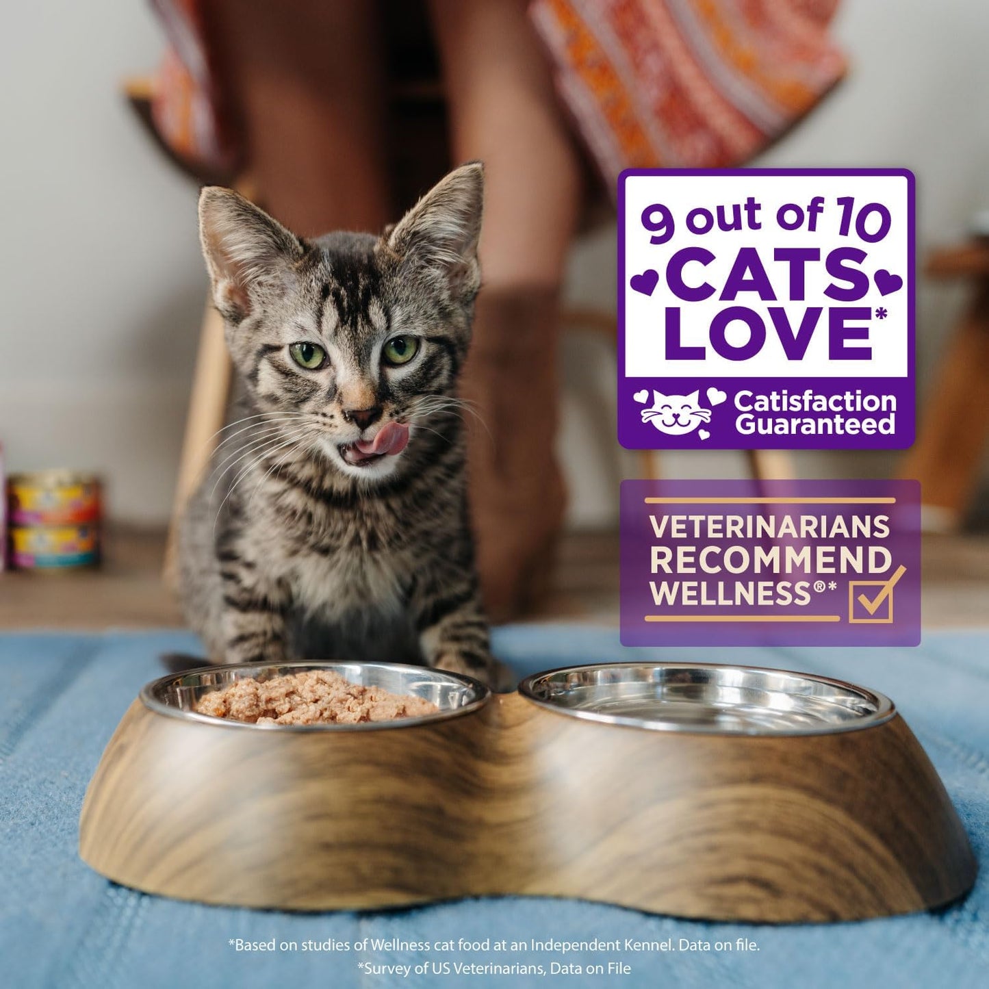 Wellness Healthly Indulgence Morsels Adult Wet Cat Food, Natural, Protein-Rich, Grain Free, 3 Ounce Pouch, 24 Pack, (Chicken & Salmon)