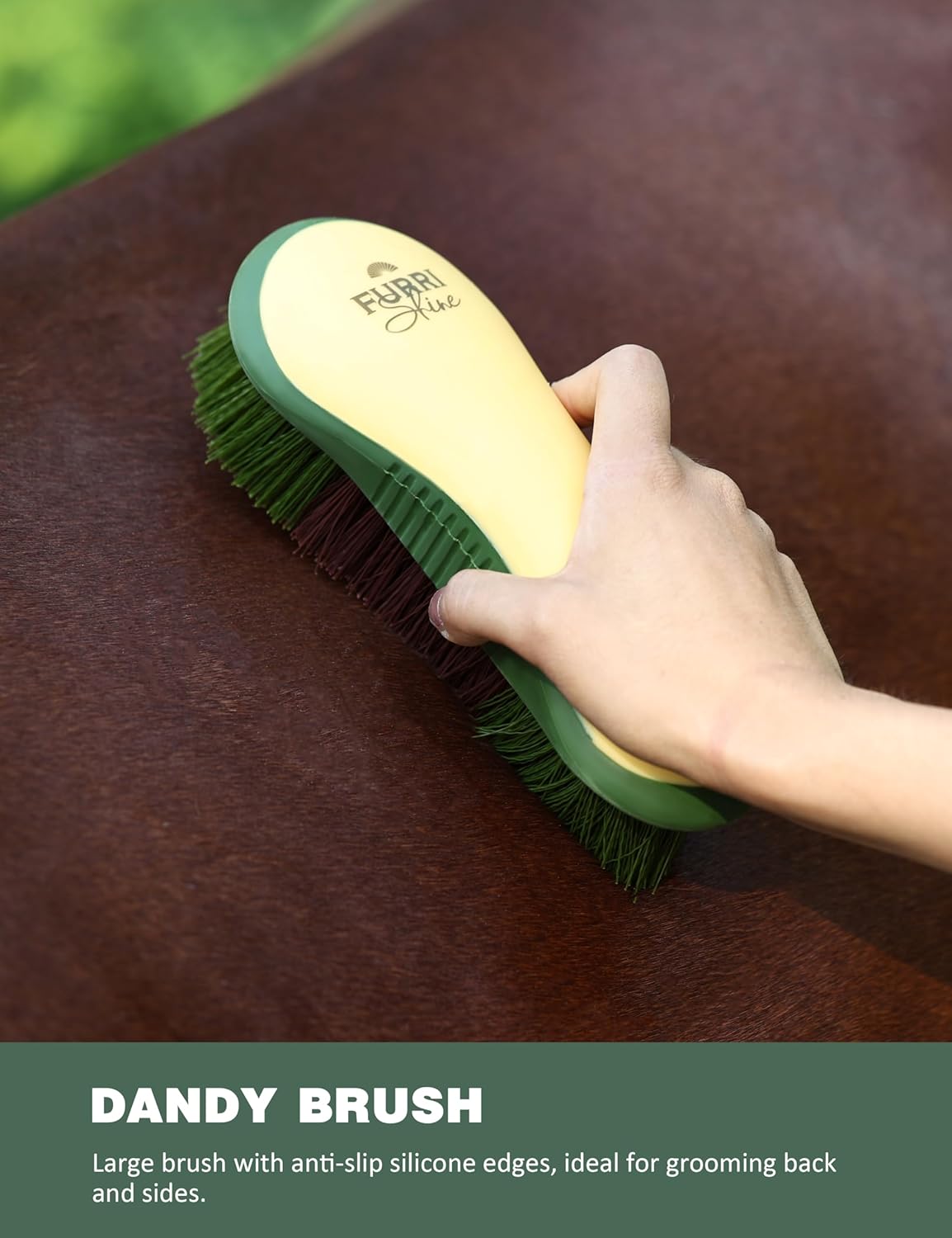9PCS Horse Grooming Kit Curry Comb Sweat Scraper Horse Bathing Supplies Grooming Tools with Storage Bag Pasture Glow