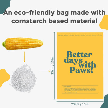 Dog Poop Bags Rolls Biodegradable 100% Leak Proof Thickened Dog Waste Bags - 600 Count 40 Rolls - Cornstarch Based Doggie Poop Bag for Small and Big Dogs(Unscented)