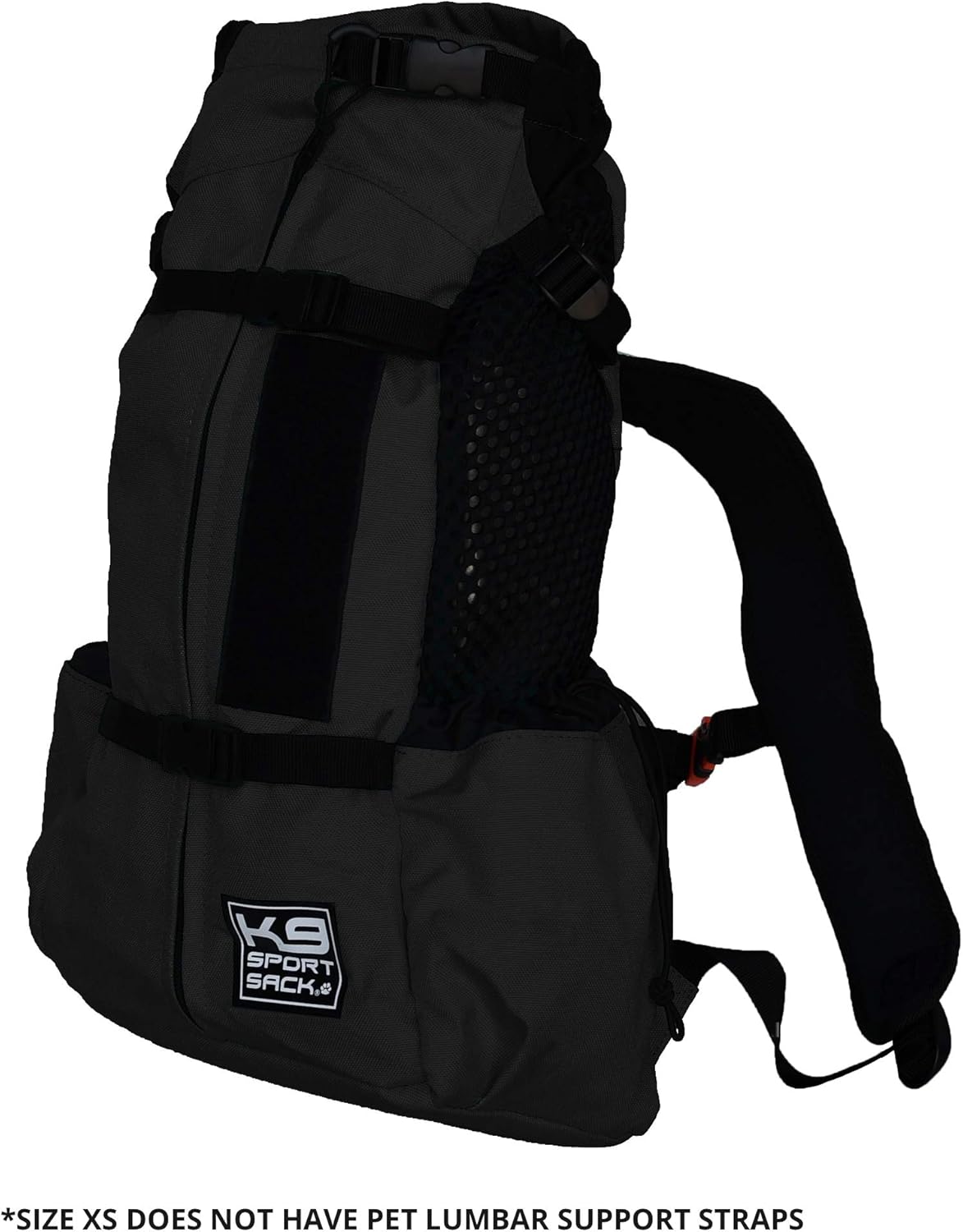 K9 Sport Sack Air 2 - X-Small, Jet Black - Ideal for Dogs with 9-12” Back Length - Durable, Breathable Backpack-Style Carrier - Perfect for Walks, Short Hikes & Public Transportation
