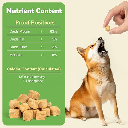 MON2SUN Freeze Dried Salmon Cat and Dog Treats, Single Ingredient Natural and Healthy Dog Snacks, High Protein Training Treats & Food Topper, 6oz