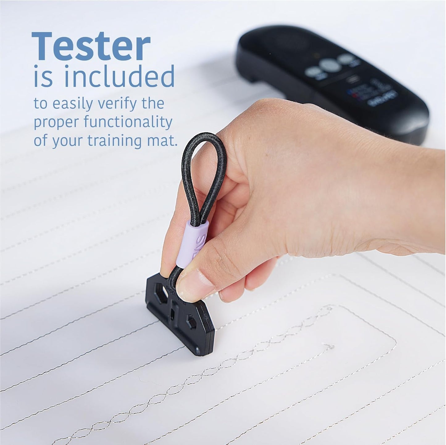 SVD.PET Pet Training Mat with Tester, 48" X 20", Pet Shock Pad, Dogs & Cats Electronic Repellent mat for Indoor, 3 Training Modes, 5 Levels, Pet Safe Mode (Black Controller)