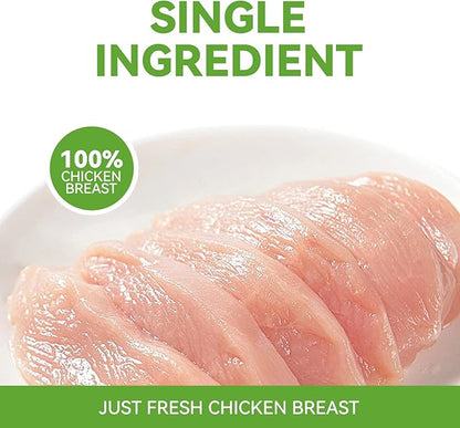 OPET Freeze Dried Cat & Dog Treats,Single Ingredient High Protein Grain Free Crunchy Cat Treats,Healthy Training Treats (Pack of 10, Chicken & Duck)