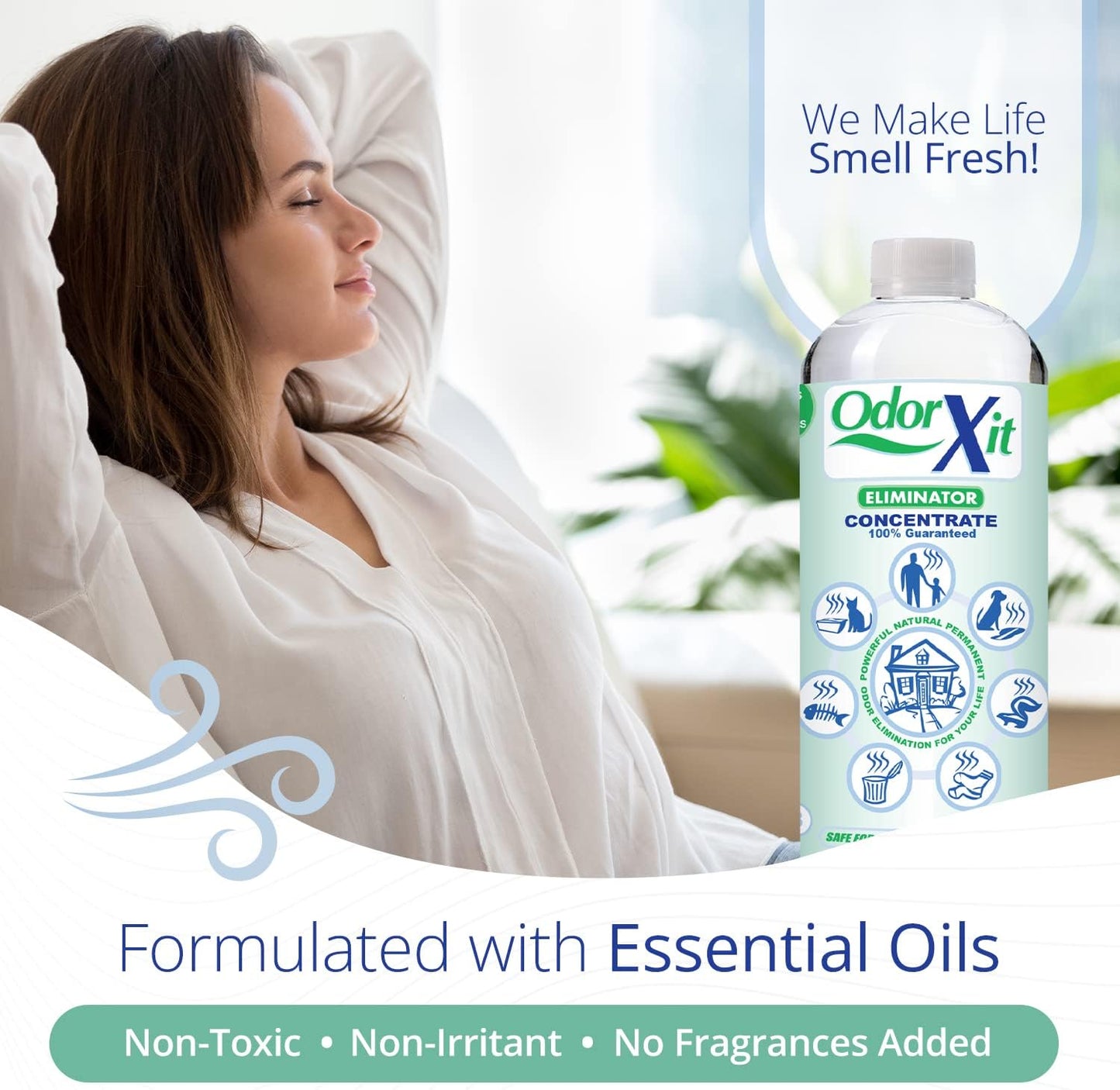 Concentrated Pet Urine Odor Eliminator, Ideal for Cat, Dog Poo and Urine Smell, Versatile & Natural Odor Neutralizer for Home and Outdoor Use, Deodorizer & Absorber, Concentrate, 16oz