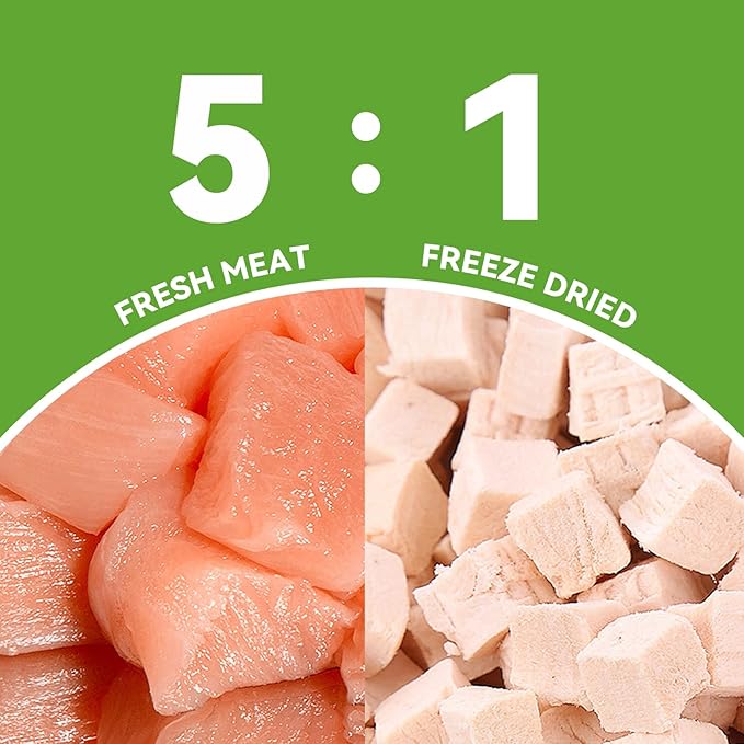 OPET Freeze Dried Cat & Dog Treats,Single Ingredient High Protein Grain Free Crunchy Cat Treats,Healthy Training Treats (Pack of 10, Chicken & Duck)