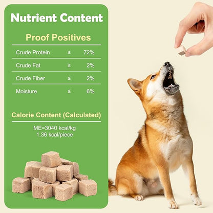 MON2SUN Freeze Dried Duck Cat and Dog Treats, Single Ingredient Natural and Healthy Dog Snacks, High Protein Training Treats & Food Topper, 5.3 oz