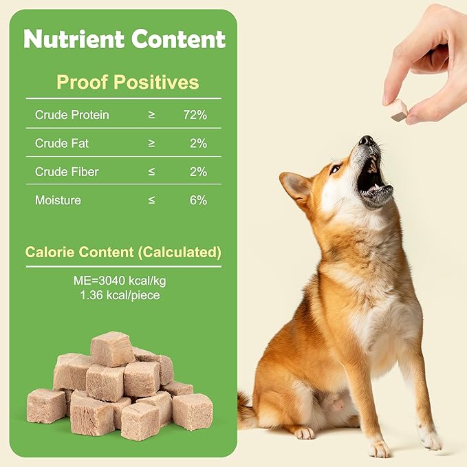 MON2SUN Freeze Dried Duck Cat and Dog Treats, Single Ingredient Natural and Healthy Dog Snacks, High Protein Training Treats & Food Topper, 9.5 oz