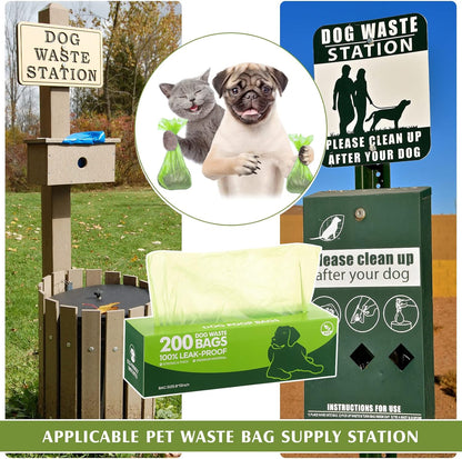 Sherr 20 Boxed Rolls 4000 Counts Dog Poop Bags Bulk Leak Proof Dog Waste Bags Universal Pet Doggy Waste Poop Box for Puppy Pets Outdoor Walking and Travel, 20 Rolls of 200(Green)