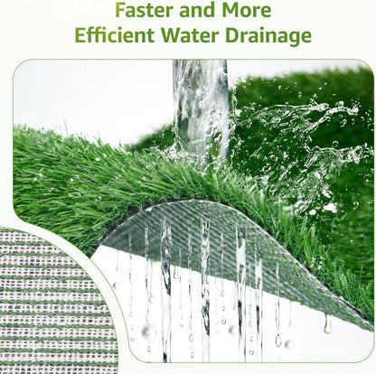 LOOBANI Dog Grass Pee Pads, Artificial Dog Grass Pads for Potty Tray, Fake Grass for Dogs to Pee On, Outdoor Indoor Pee Grass for Dog Potty (55*59 inch)