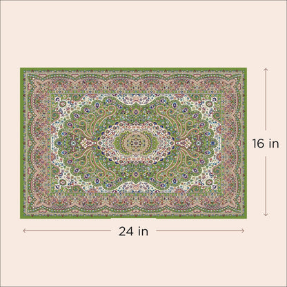 LOVEWAG Washable Dog Pee Pads, 24" x 16", Waterproof, Non-Slip, Super Absorbent, Reusable Machine-Washable, 2-Pack (Peacock Garden)