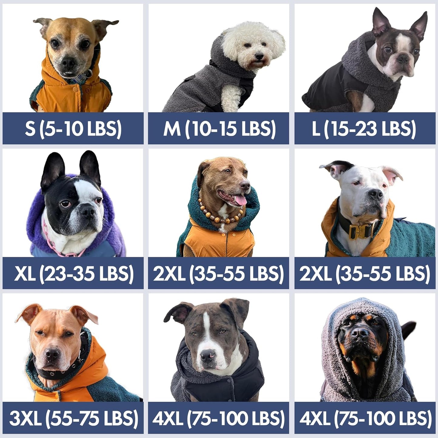 Spark Paws Reversible Dog Sweater, Sherpa Jacket Vest with Warm Fleece Lining, Warm Coat for Winter, Suitable for Small Medium, Large, XL XXL Dogs - Orange and Green - XL