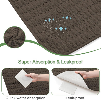 Washable Pee Pads for Dogs, 2 Pack Reusable Puppy Pads Dog Pads, Non-Slip Dog Pee Pads, Leakproof Pet Pee Pads Wee Wee Pads for Dogs. (Coffee, 40"x40"(Pack of 2))