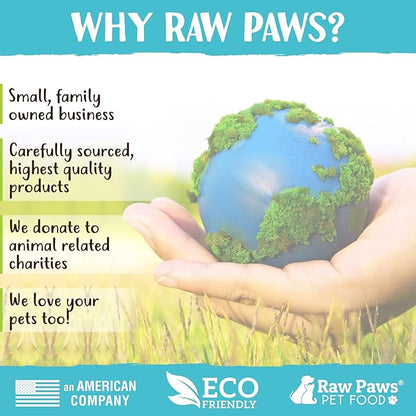 Raw Paws Freeze-Dried Green Beef Tripe for Dogs & Cats, 8-oz - Made in USA - Raw Freeze Dried Dog & Cat Treats - Free-Range Cows - Grain & Wheat Free