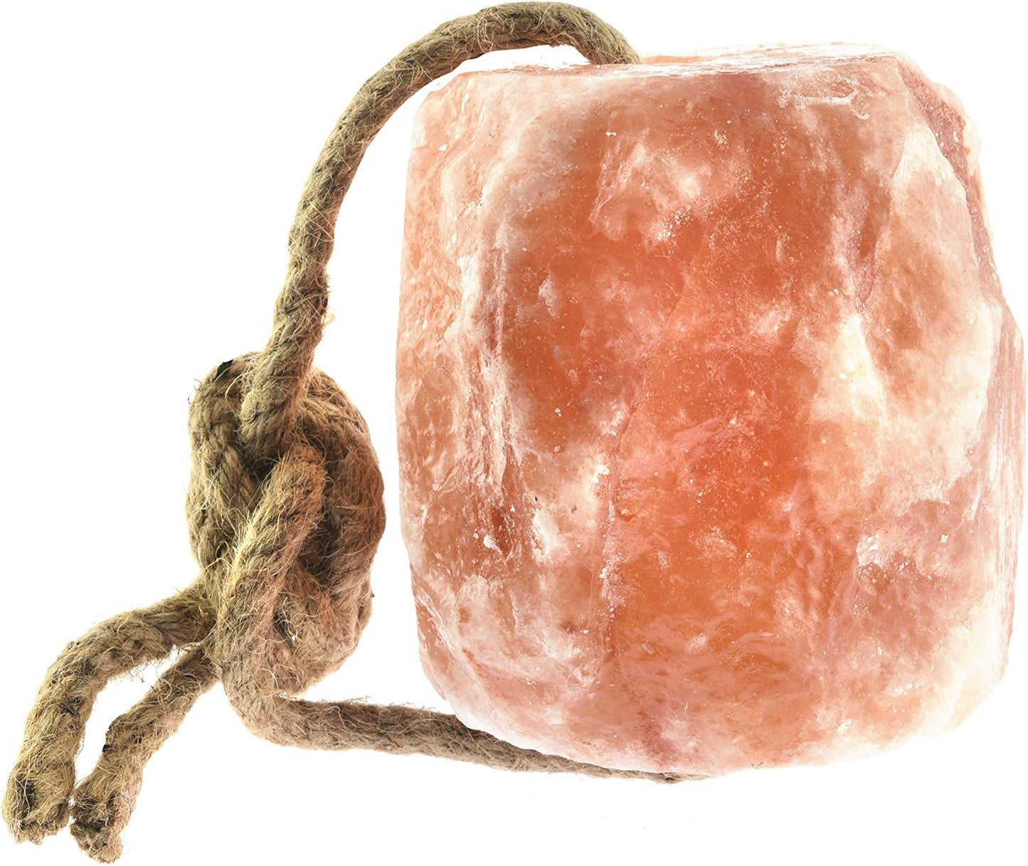 UMAID Himalayan Salt Lick 6 lbs On Rope for Horse, Deer, Goat, and Livestock Animals - Himalayan Salt Block 1 Pack