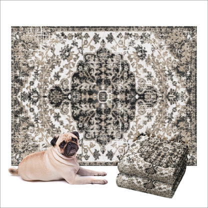 LOVEWAG Washable Dog Pee Pads, 36" x 48",Waterproof, Non-Slip, Super Absorbent, Reusable Machine-Washable, 2-Pack (Moonlit Night)