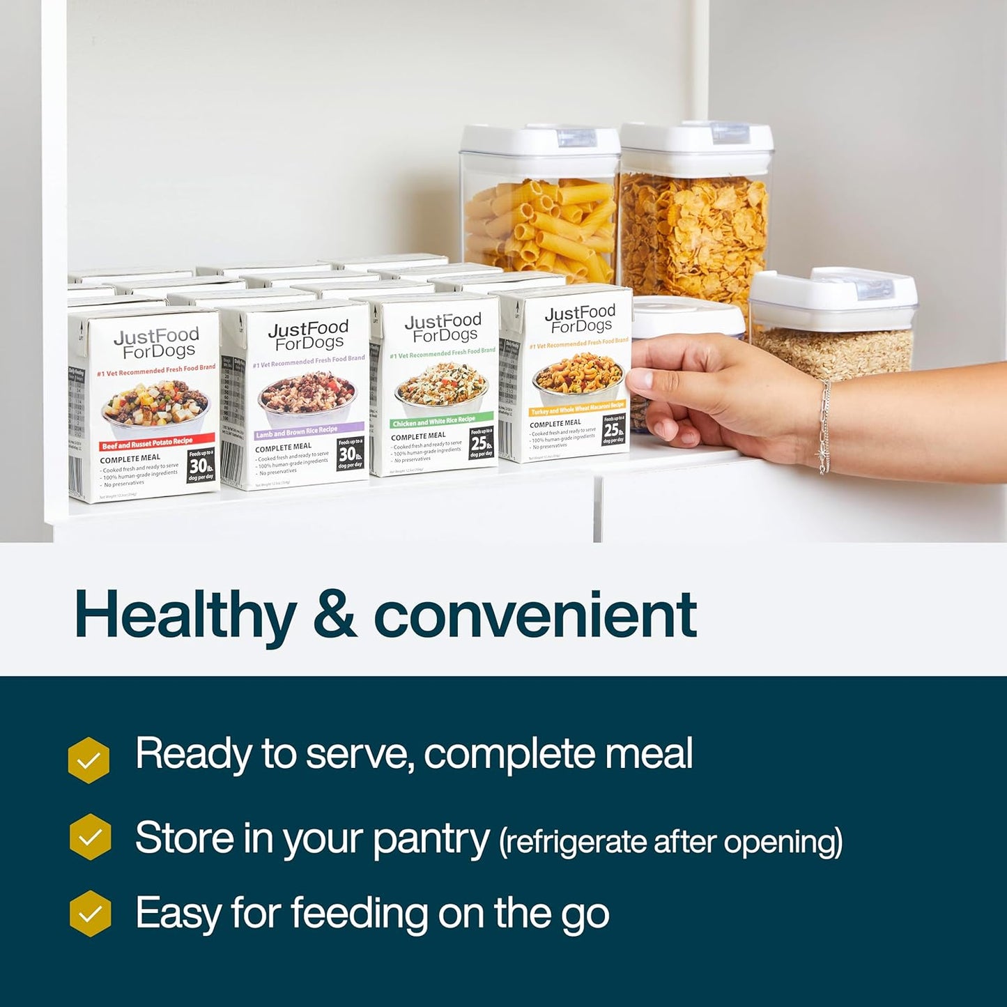 JustFoodForDogs Pantry Fresh Wet Dog Food Complete Meal or Dog Food Topper, Turkey & Whole Wheat Macaroni Human Grade Dog Food Recipe - 12.5 oz (Pack of 12)