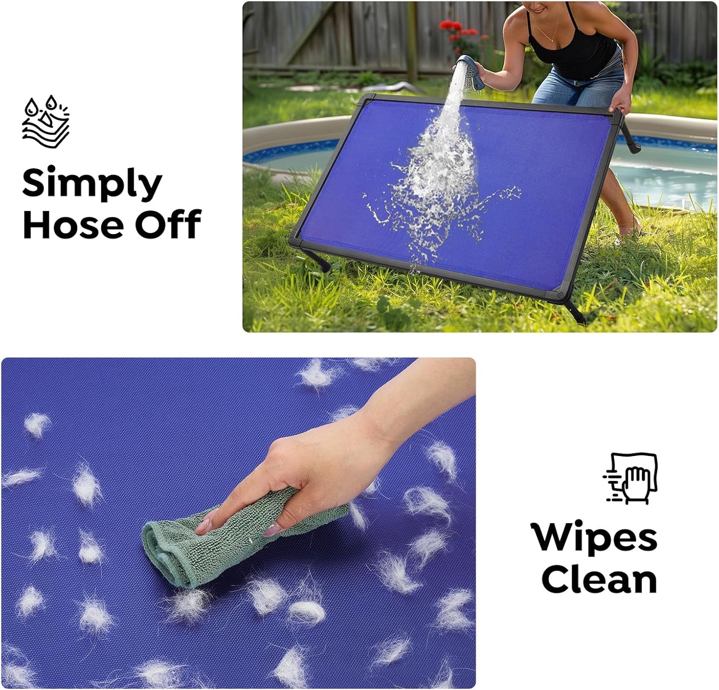 Veehoo Chew Proof Dog Bed - Anti-Scratch Durable Dog Hammock, Off Ground, CWC2420ACP