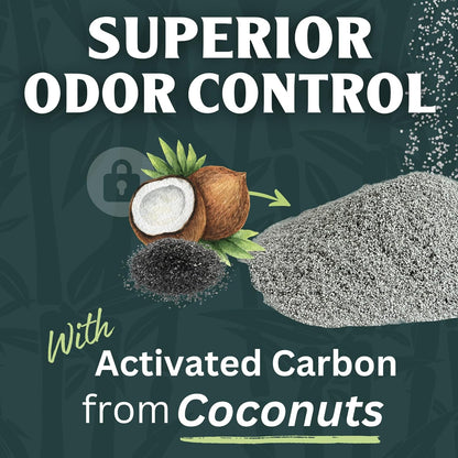 Sprinkle & Sweep Litter Box Deodorizer - Cat Litter Deodorizer Non Toxic and Safe for Kittens - Instantly Eliminates Foul Smells and Urine Odors (Bag, Sifter & Spray)