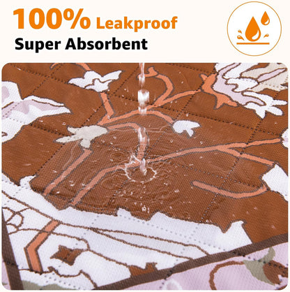 Washable Pee Pads for Dogs: 2 Pack Reusable 31"x36" Waterproof & Leakproof Puppy Pads, Non-Slip Whelping & Potty Training for Floor, Playpen, Crate, Couch